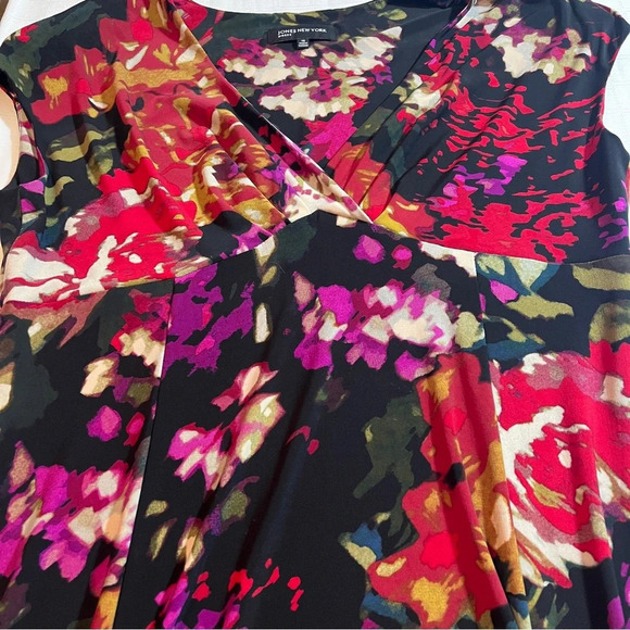 Vintage Y2K Jones New York Whimsigoth Floral Maxi Dress Empire/Baby Doll 16 - Picture 3 of 10